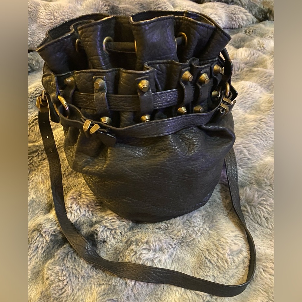 Alexandra Wang Black Leather Bucket Bag